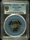 Mexico Mint Error 1975 Mo 20 Centavos Pcgs Ms61 Broadstruck