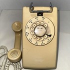 Bell Western Electric Yellow Rotary Wall Mount Telephone Fair Condition A b 554