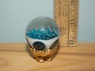 Art Glass Marble Signed And Dated 2008 W  Controlled Bubbles 1 5  Beauty