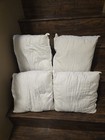 4 Quba Linen 18 X 18 Throw Pillow Inserts - Pack Of 4 White  Down Alternative   