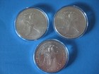 3- 2024 American Siver Eagles Bu 1 Dollar Coins  999 Fine