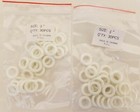 Lot Of 60 Round White Plastic Macrame Craft Rings Tiny 1 2   5 Inch Diameter