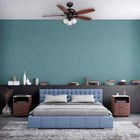 Rockport 52 In  Indoor Led Bronze Ceiling Fan With Light Kit  Downrod  And 5 Rev