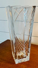 Mikasa 1980s Vintag Crystal  Vintage Geometric Art Deco Clear Cut Glass