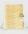         New Coach Notebook    journal    planner Signature Canvas    hay Yellow Cz198