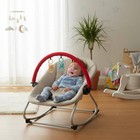 Baby Bouncer Toy Arch Wooden Beads Rocker Toy Bar Attachment For Babies  Infants
