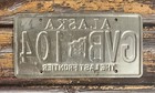 2016 Alaska The Last Frontier License Plate Gvb 104