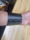 Veg Tan Leather Bracelet With Snaps 4mm Thick 1  To 3  Wide