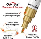 Oil-based Fine Tip Paint Marker Pen - 5 Colors 0 9mm Fine Nib Permanent Markers 