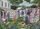 Quilts In The Backyard - Diy Chart Counted Cross Stitch Patterns Needlework   