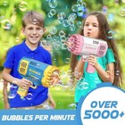 1 2pcs Bubble Machine Gun Toy  Mini Bubble Maker Blower For Toddlers Kids