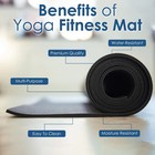 Extra Thick Exercise Yoga Mat 10mm 72x24 Multipurpose Yoga Mat W  Carrying Strap