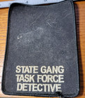 Vntg Embroidered  state Gang Task Force Detective  Police Patch Tactic Squad 199