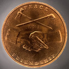 John Quincy Adams Presidential Peace   Friendship Us Mint Bronze Medal 33mm