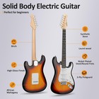 Electric Guitar 39 Inch Beginner Kit Full Size Sunburst Amp Accessories Aodsk