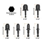 6pcs Swaging Tool Drill Bit Set Tube Expander 1 4  3 8  1 2  5 8  3 4  7 8 