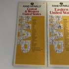 2 Vintage Rand Mcnally Eastern  Central  Western  United States Maps 1990