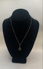 Vintage Sterling Silver 925 Jewelry Set 18  Necklace Size 9 Ring Purple Stone