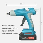 100w Cordless Hot Glue Gun With Led Digital Display And Adjustable Temperatur   