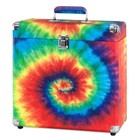 Victrola Vinyl Record Storage Case Tie Dye Holds 30  Lps Carrying Case