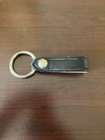 Vintage Jay Pee Leather Single Snap Key Strap Police Belt Keeperkey Ring Chrome