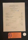 1940 University Of Iowa Richard Crooks Program And Ticket Stub Iowa City Ia