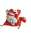 Japanese Fat Fortune Porcelain Piggy Coin Bank Cat Sitting Happy W  Tag