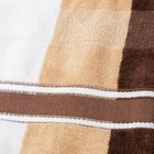 Brown And Tan 6 Pc Velour Towel Set 100   Percent Cotton Hand Bath Towel