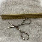 Vintage Sewing Scissors Mini Ornate Handle Thread Snips Made In Usa Antique 