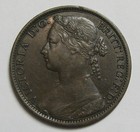 1875 Queen Victoria One Penny - Great Britain