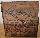 Vintage Johnnie Walker  Black Label Scotch Whiskey Wooden Crate Box  Scotland