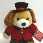 Dan Dee Snowflake Friends Dog Plush Stuffed Animal Toy Christmas Red Plaid W tag