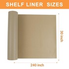 Cabinet Shelf Liner 30-inch Wide  Large Waterproof Cabinets Drawers Liners 30 In