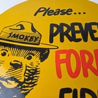 Vintage Shell Gasoline Sign - Smokey Bear Forest Service Gas Porcelain Sign