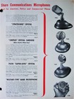 Vintage 1940 s Shure 708sh   708a Zeppelin Crystal Microphone W E v Model Stand