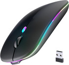 2 4ghz Wireless Optical Mouse Usb Rechargeable Rgb Cordless For Pc Laptop