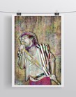 Rod Stewart Pop Art 8x12in Poster  Rod Stewart Tribute Print Free Shipping