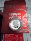 2017 Dragon   Phoenix High Relief Proof Silver Coin Perth Mint 1oz Box   Coa