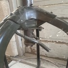 Vintage Toledo Industrial Steel Drafting Table Stool Adjustable Chair Antique