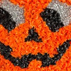 Melted Plastic Jack-o -lantern With Witch Hat Vintage 1960s 1970s Halloween