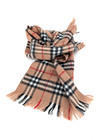 Camel Plaid Fringe Scarf Classic Preppy Heritage Winter Wrap Quiet Luxury Soft
