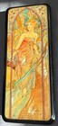 Genuine Russian Hand Painted Signed Lacquer Box Fedoskino     morning    Mucha