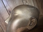 Vintage Gold Painted Pottery Face Wall Art
