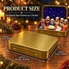 3d Printed Mini Nativity In A Tin Box  Hristmas Nativity Scene With Tiny Jesus