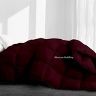 Wine  Solid Down Alternative Comforter Or Sets 1000 Tc 100  Cotton