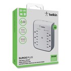 Belkin Surgeplus Usb Wall Mount Charger  6 Ac Outlets 2 Usb Ports  900 J