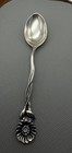 Reed   Barton Sterling Silver Demitasse Collectible Spoon Floral Design