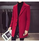 Men   s Wool Blend Long Overcoat Slim Fit Casual Winter Coat Jacket