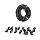 20ft 8 An Fuel Line An 8 Braided Fuel Hose Nylon Cpe - Black