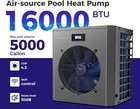 Smart Wifi Electric Pool Heater Pump 16000btu For Above Ground Pools Efficient